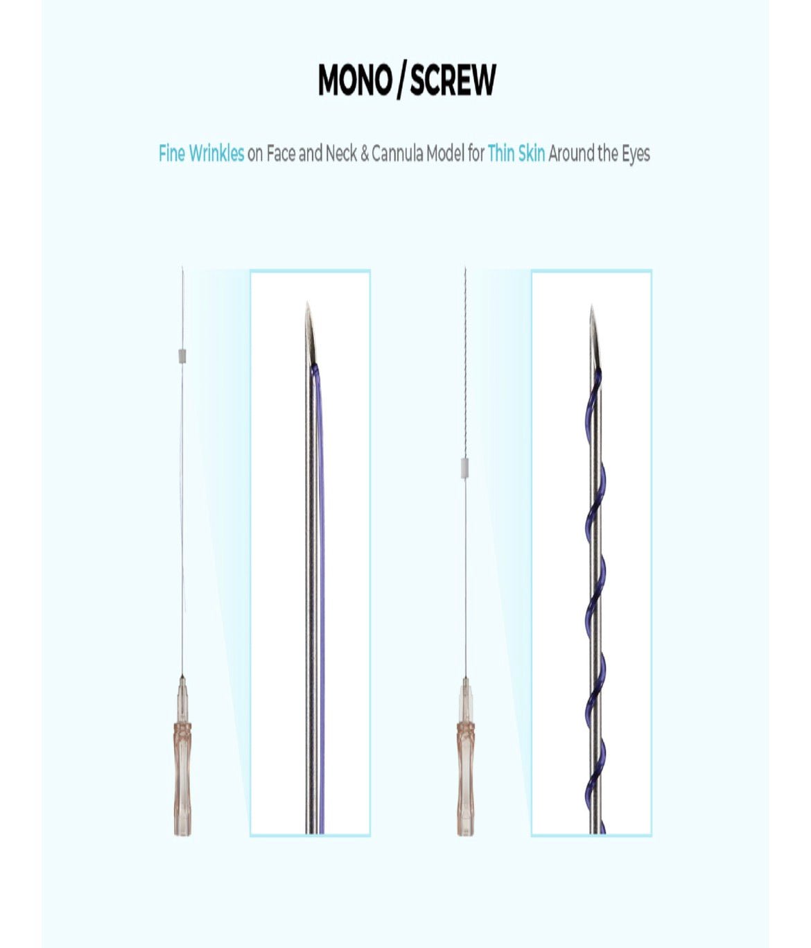 thread pcl mono screw 30g 25mm (thread 30mm needle thread length)